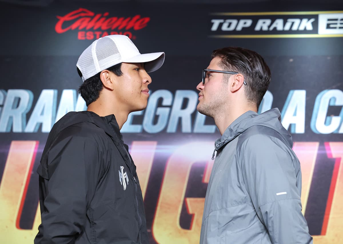 Jaime Munguia and Bruno Surace come face to face