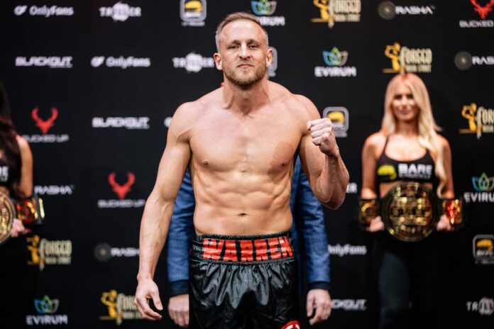 Jared Warren at BKFC Hollywood weigh-in