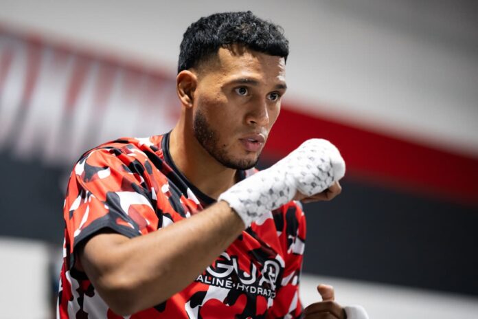 David Benavidez prepares for his bout against David Morrell in Las Vegas