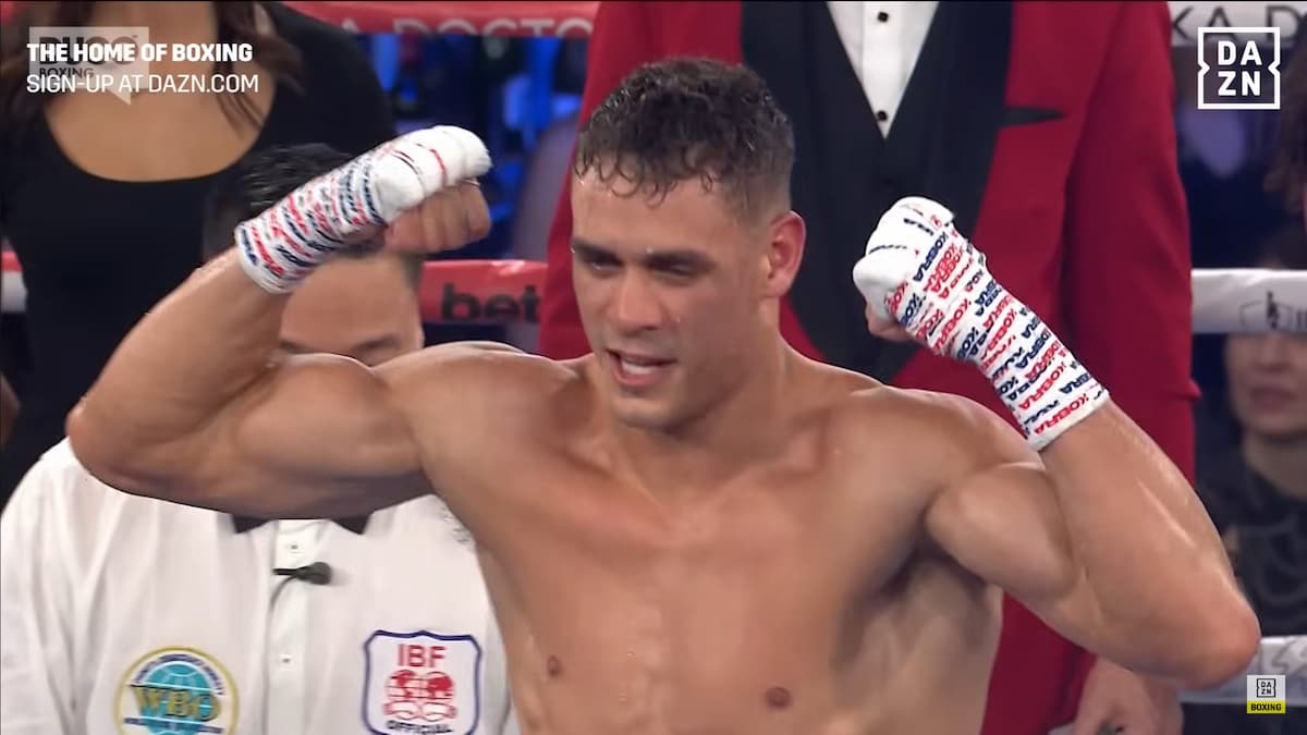 Full fight video David Nyika drops & stops Tommy Karpency in third round