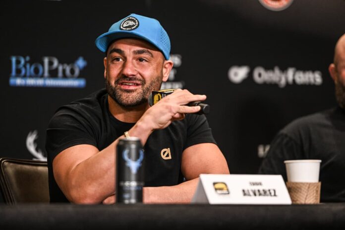 BKFC fighter Eddie Alvarez at the press conference