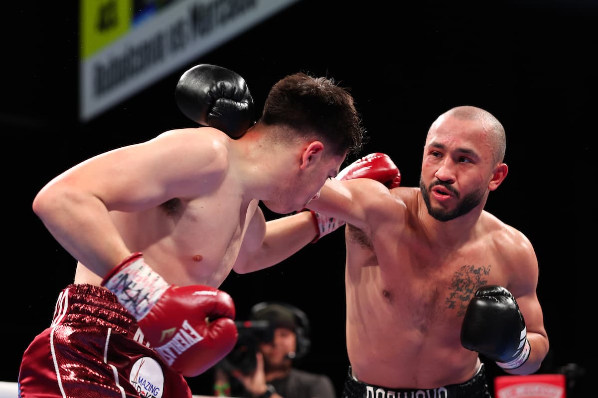 Israel Mercado during his bout against Leonardo Rubalcava