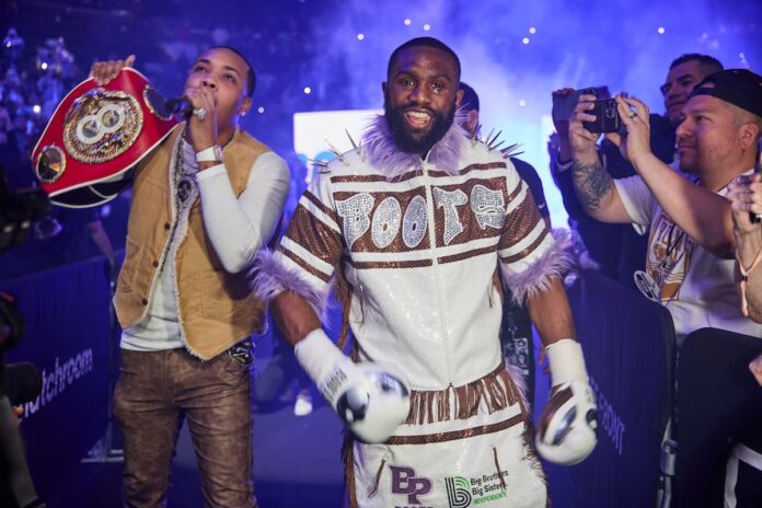 Boxer Jaron Ennis makes his ring walk