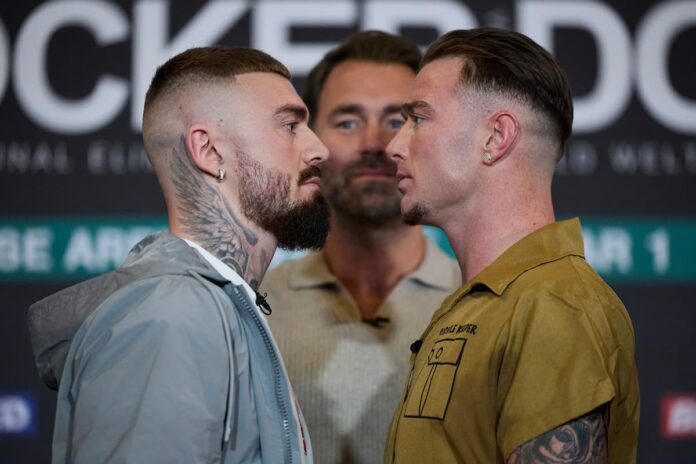 Lewis Crocker and Paddy Donovan come face-to-face at a launch press conference