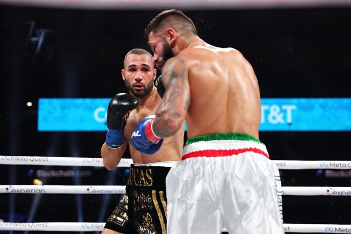 Lucas Bahdi during his bout against Armando Casamonica