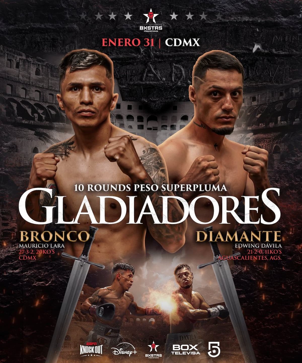 Mauricio Lara vs Edwing Davila poster