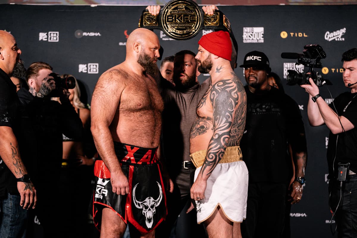 Mick Terrill and Ben Rothwell come face to face