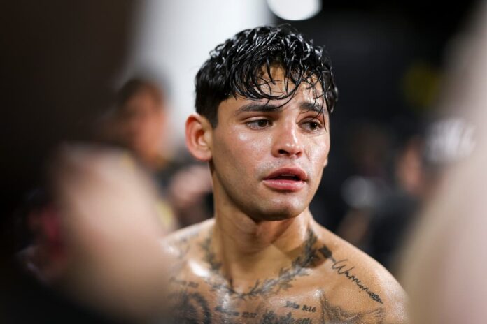 Ryan Garcia during a media workout