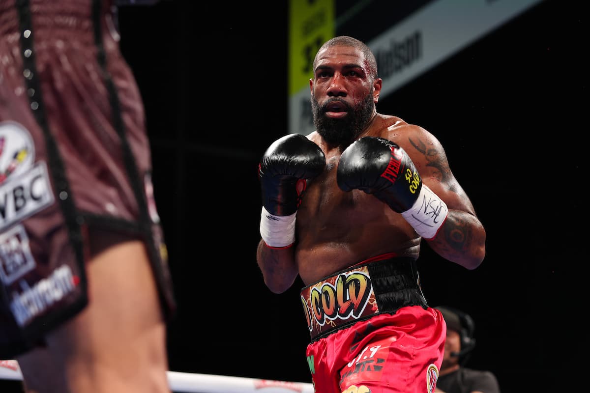 Steven Nelson during his bout against Diego Pacheco