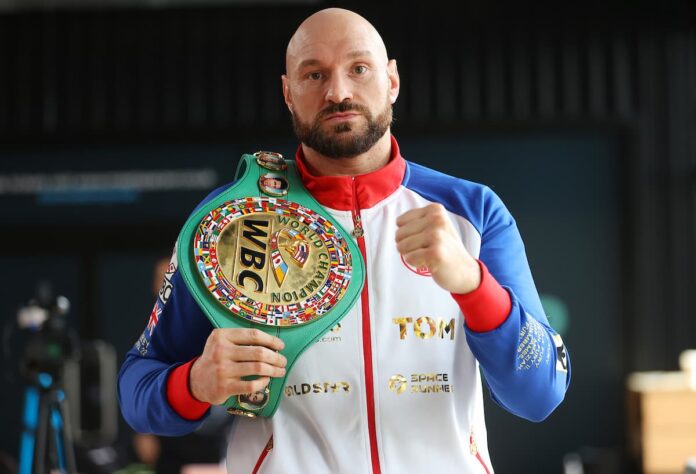 Tyson Fury holds the WBC belt