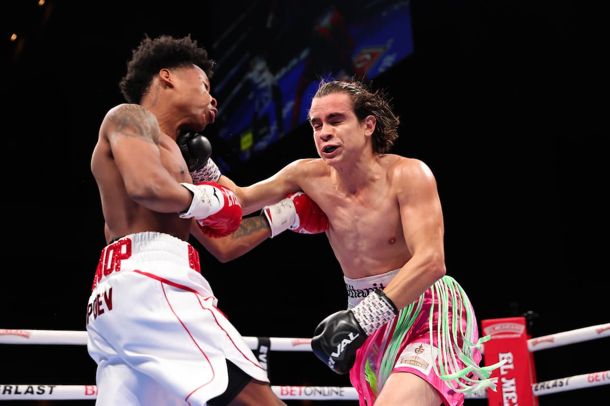 Zaquin Moses during his bout against Mario Garcia