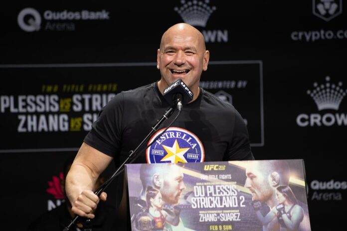 Dana White at the UFC 312 press conference