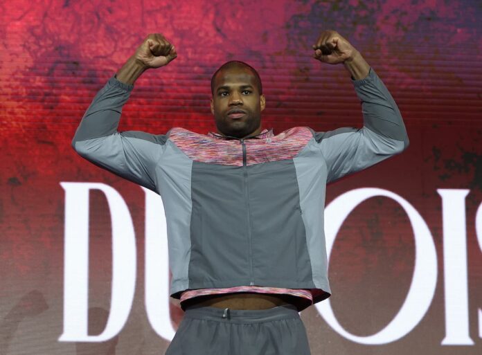 Daniel Dubois during Grand Arrival ahead of his boxing match against Joseph Parker