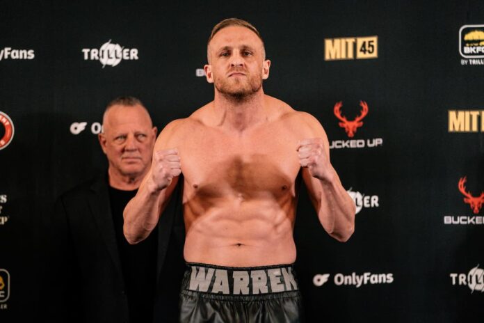 Jared Warren at the weigh-in ahead of his BKFC fight