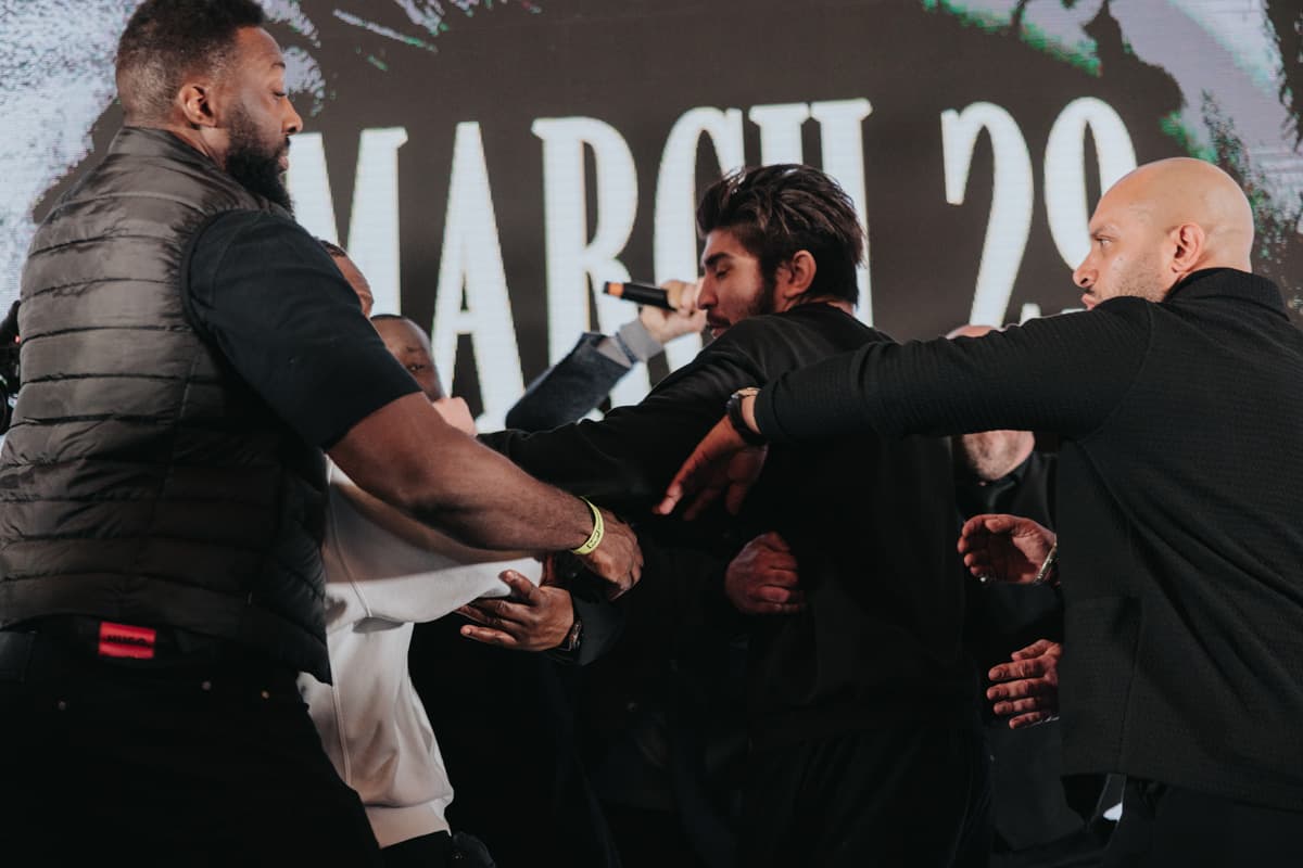 KSI and Dillon Danis brawl at the press conference